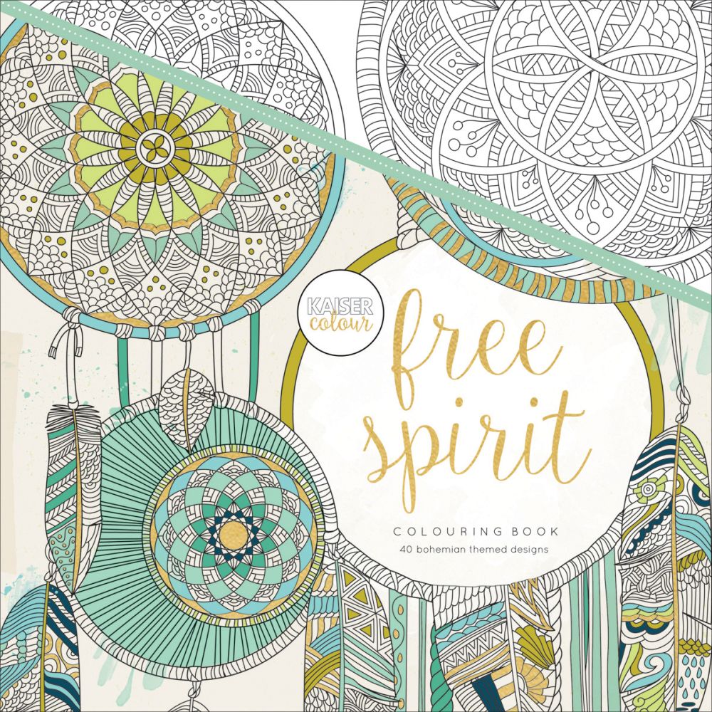 Kaisercolour Perfect Bound Coloring Book Free Spirit by KaiserCraft