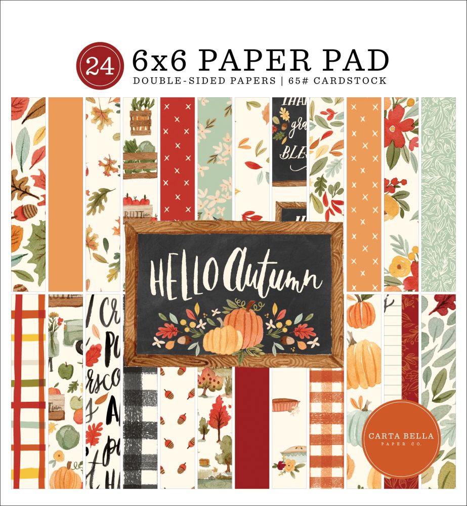 Carta Bella Hello Autumn 6x6 Paper Padfor Scrapbooks, Cards, & Crafting